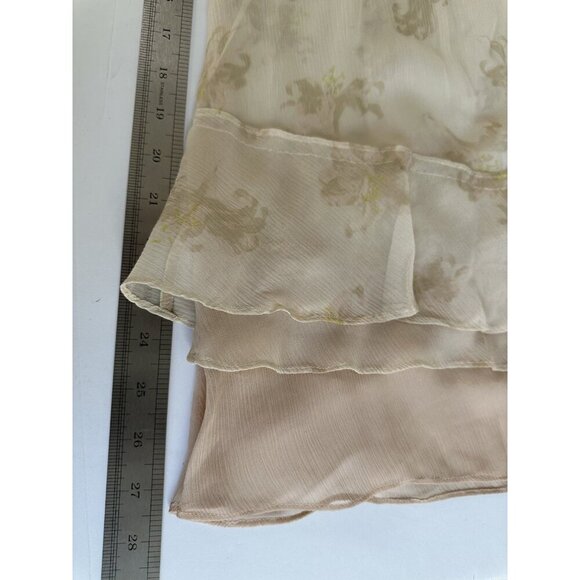 NWT Elizabeth&James Layered Drew Dress 8 Silk Cream Floral Romantic Fairy READ - Picture 11 of 13
